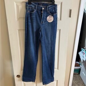 Judy Blue Classic Straight Leg Jeans in Blue